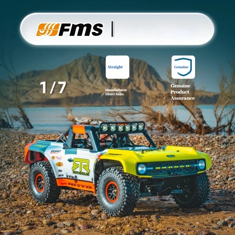 

Радиоуправляемый гоночный внедорожник FMS Bronco 1/7 4WD с бесщеточным двигателем, высокоскоростной, с LED-подсветкой, независимой передней и прямой задней осью, для улицы