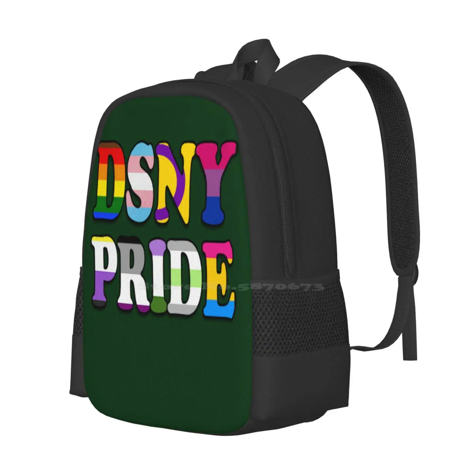 Dsny Pride Flags Hot Sale Schoolbag Backpack Fashion Bags Dsny Pride Equality Lesbian Gay Bisexual Pansexual Women Sanitation