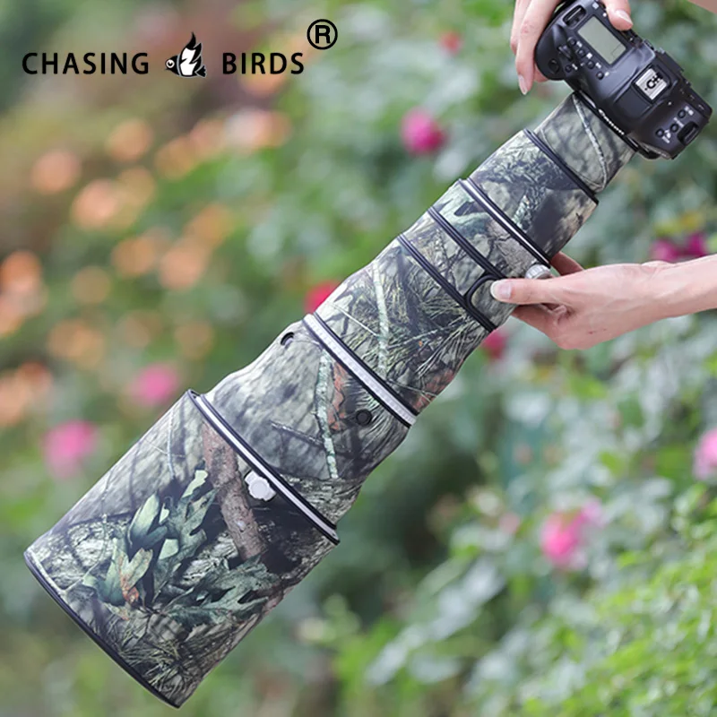 CHASING BIRDS camouflage lens coat for CANON EF 600 ｍｍ F4 L IS II USM elastic waterproof and rainproof lens protective cover