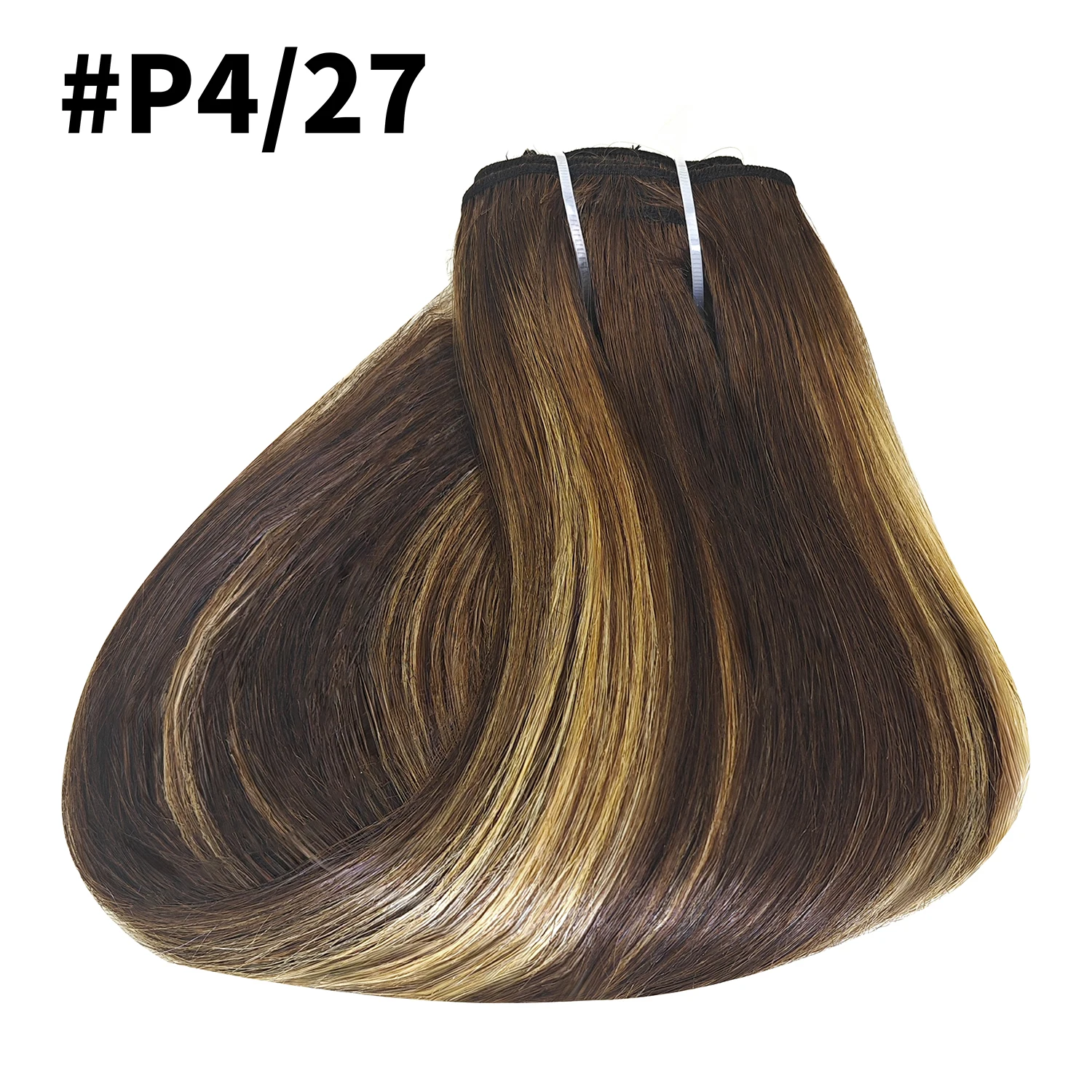 8 Stuks Clip Ins 4/27 Hoogtepunt Kleur Rechte Clip In Human Hair Extensions Braziliaanse Menselijk Haar Clip In Hair Extensions 120 g/pak