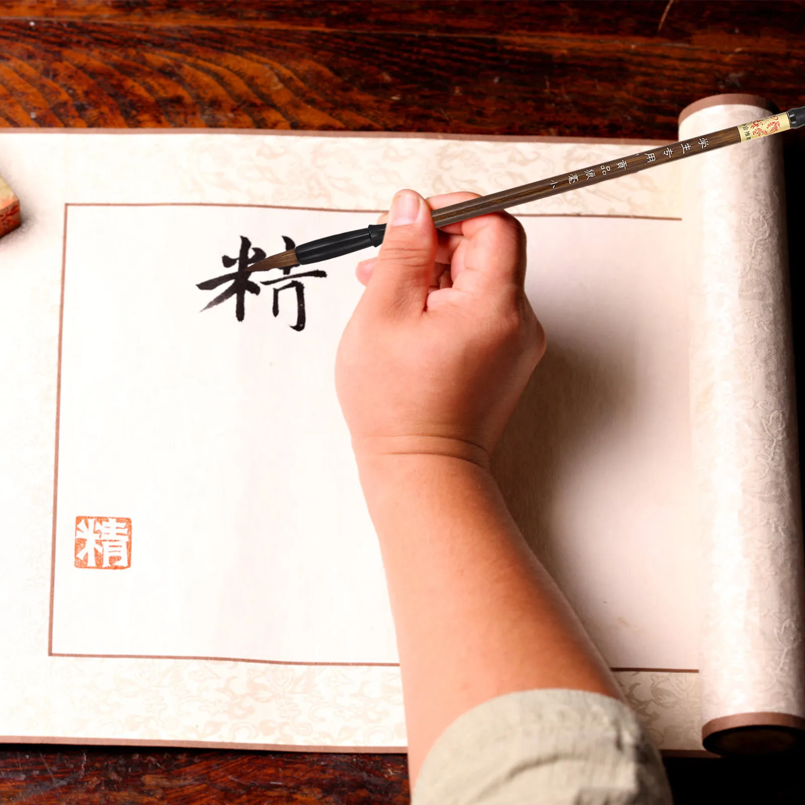 

3 Pcs Calligraphy Brush Set Smooth Writing Chinese Painting Supplies Portable Lightweight Medium Small Art Tools