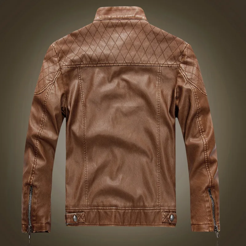 Winter Men's Leather Jacket Windproof Chamara hombre Motorcycle Driver Lining Cashmere Casual Men's Jacket Men's Luxury