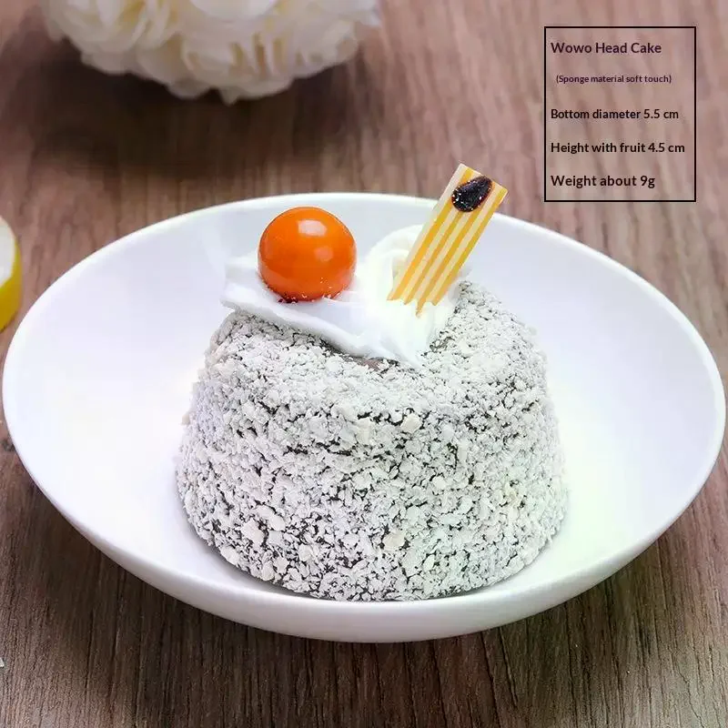 Cute Lovely Simulation Dessert Cake Squeeze Toy Soft Elastic Cake Toys Elastic Slow Rebound Squeeze Stress Relief Toys Adult