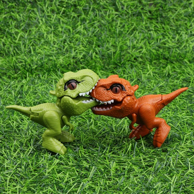 Mini Dinosaur Model Kids Toys Body Joint Movable Animals T-rex Desktop Decoration Cute Dinosaur Figures Toy