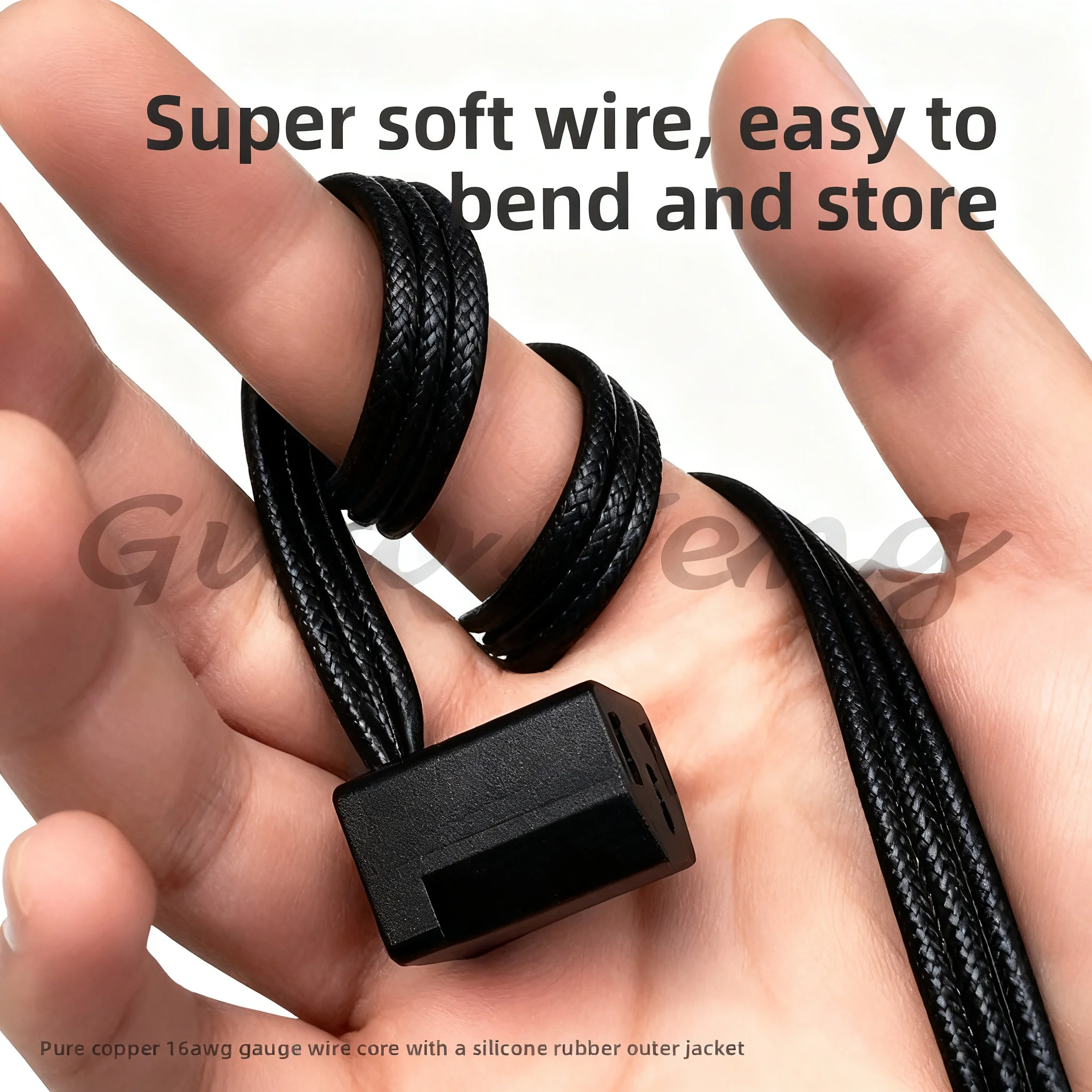 IEC C13 To C14 90° Elbow Power Extension Cable, Ultra Thin Soft 3Pin Male Female Plug, Computer & Server Power Cord