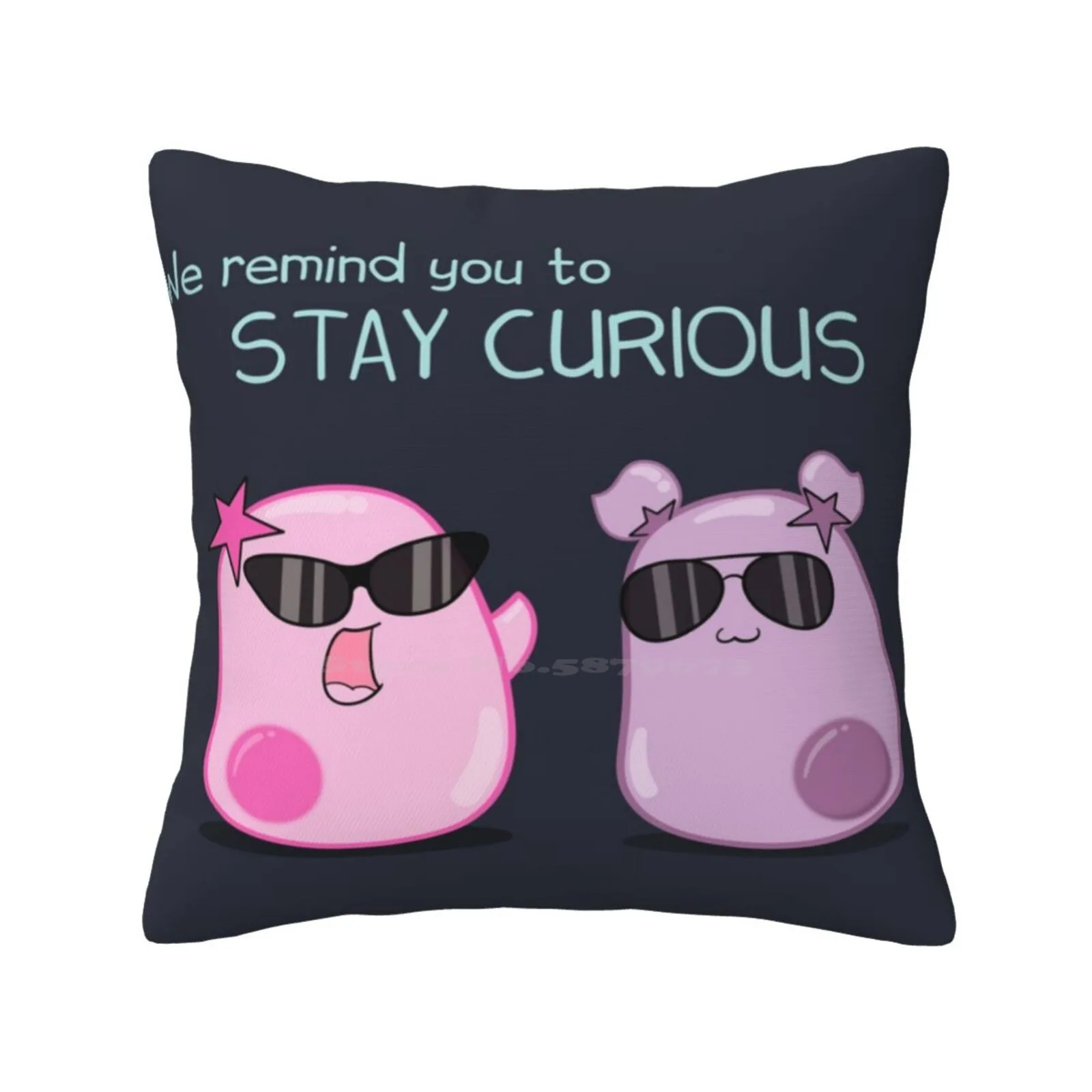 Stay Curious! With The Amoeba Sisters Home Sofa Car Waist Throw Pillowcase Amoeba Sisters Curiosity Amoebasisters Science