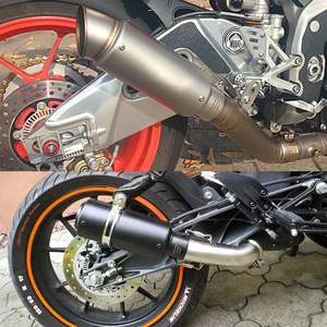 كاتم صوت العادم العالمي للدراجات النارية ، كاتم صوت السباق ، GP-Project ، دراجة رياضية ، 51 مم أعلى 12 مبيعات العادم كاتم الصوت الدراجة الآلية - No2