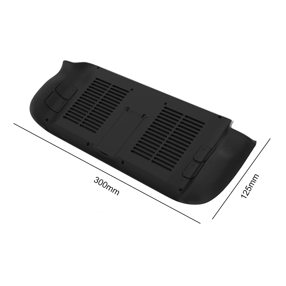 غطاء خلفي بلاستيكي مع براغي مفك براغي، غطاء خلفي لوحدة التحكم في الألعاب المحمولة مع ملحقات بديلة لدعم سطح البخار