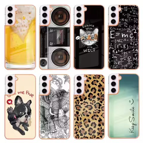 Shockproof Case For Samsung Galaxy S23 Ultra S22 Plus S21 FE S20 Lite A14 A24 A25 Luxury Silicone Soft Back Phone Cover Bumper