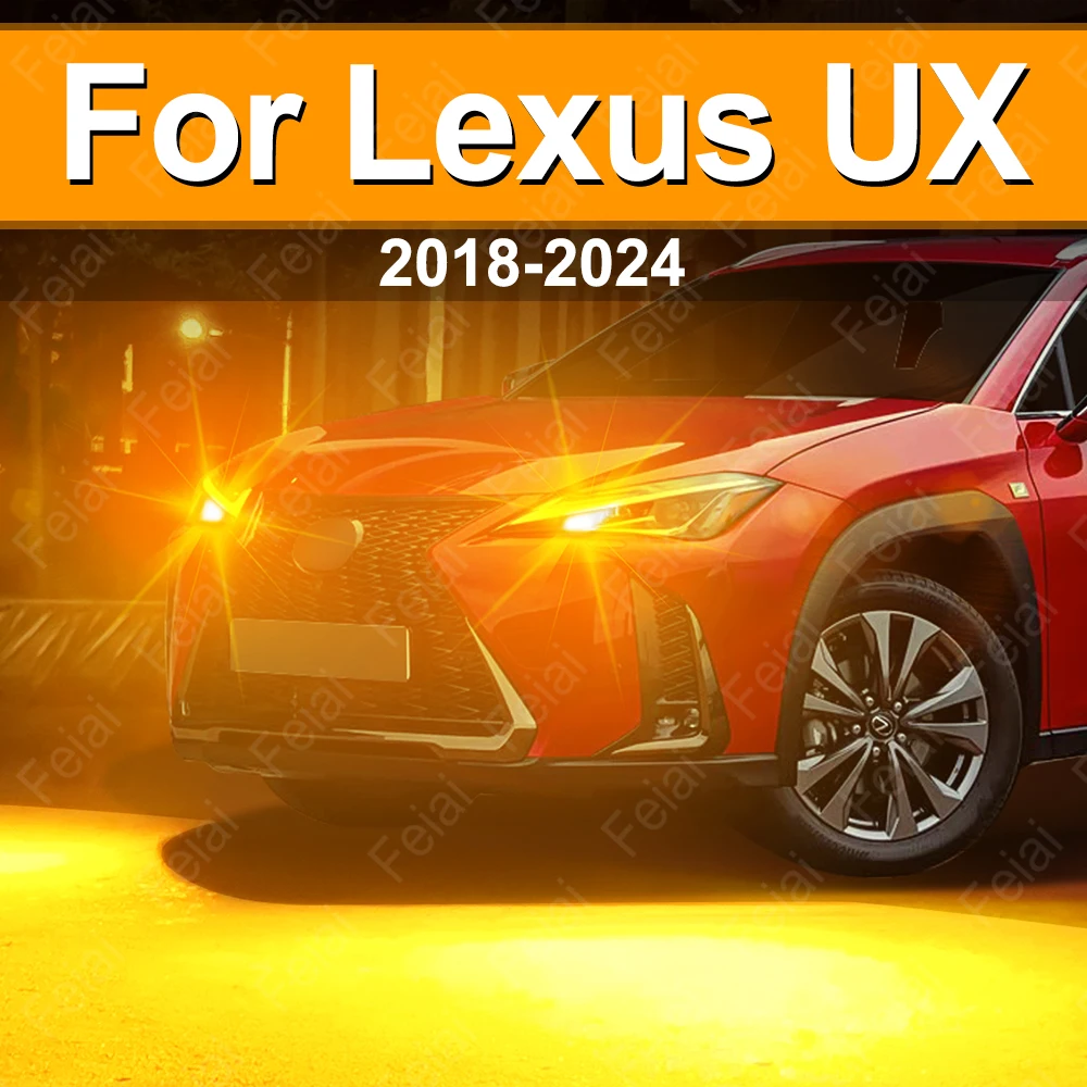

Front Turn Signal LED Light For Lexus UX 200 250h UX200 UX250h Accessories LED Indicator Bulb Amber 2018 2019 2020 2021 20222024