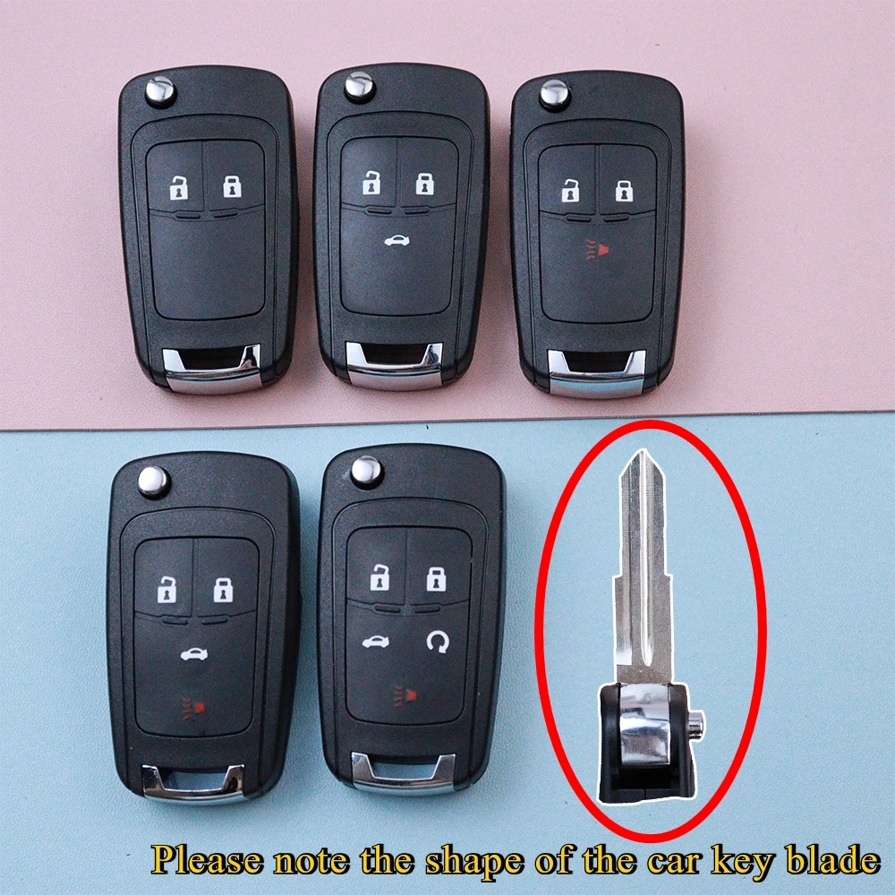 

2 3 4 5 Buttons Car Key Housing Car Key Fob Case Shell for Chevy for Chevrolet Spark 2012 2013 2014 2015 2016 for Buick