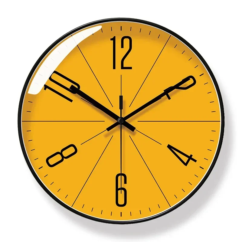 New Simple Nordic Extremely Narrow Frame Wall Clock Living Room Home Decor Fashion Creative Silent Sweep Second Quartz Clocks