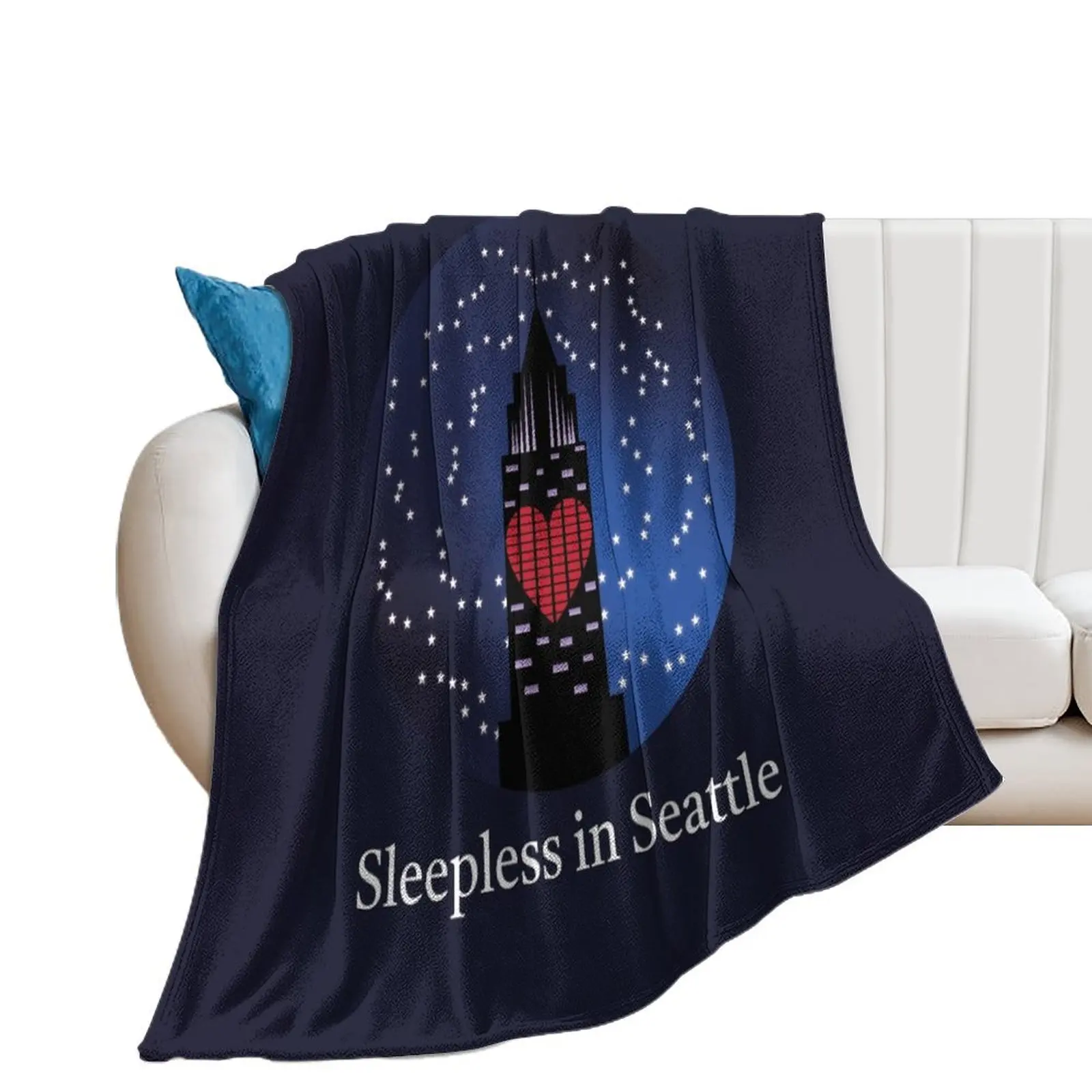 Sleepless in seattle Throw Blanket Moving Bed Furry funny gift Blankets