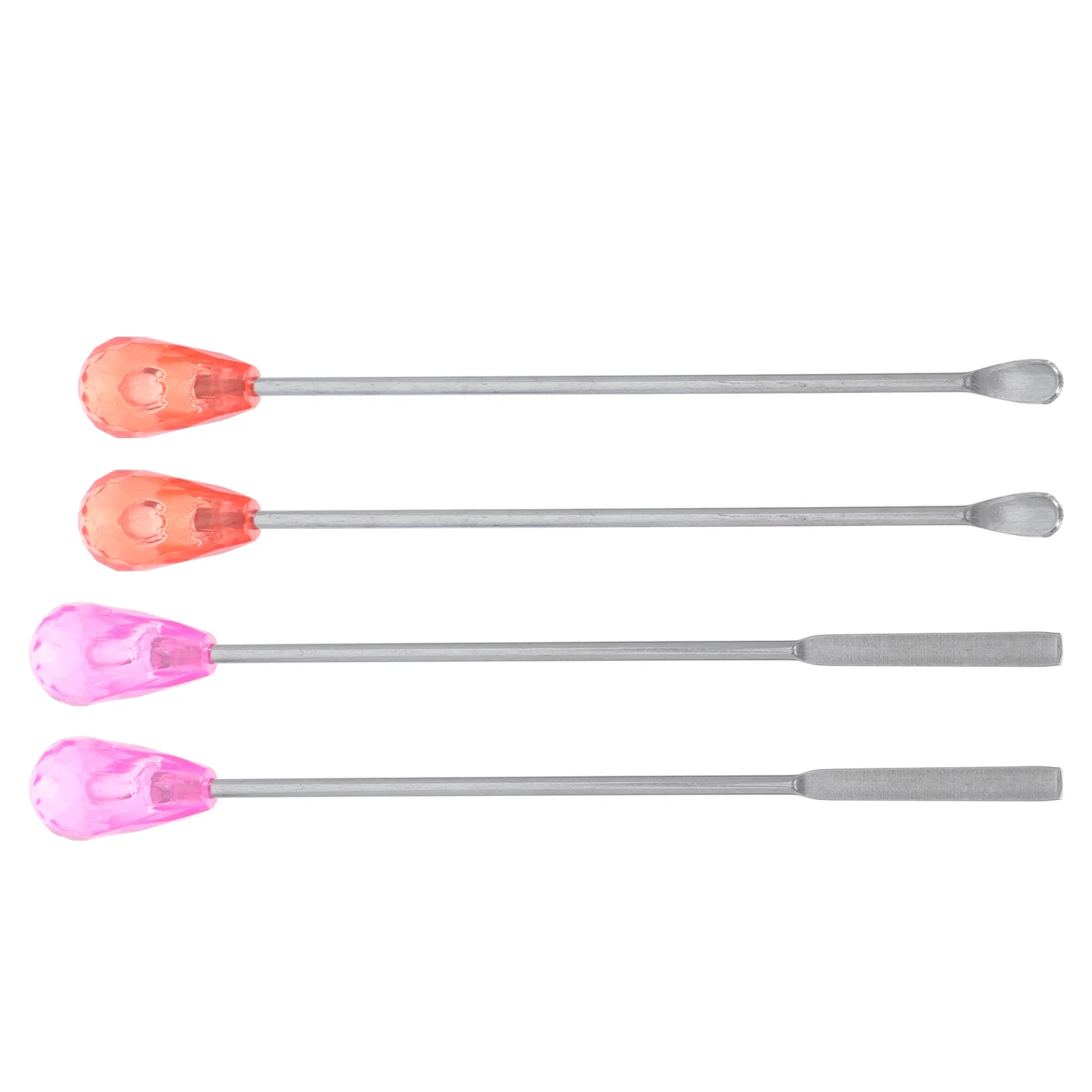 4 قطعة الفولاذ المقاوم للصدأ الوشم الصباغ خلاط الملاعق المدمجة اثارة العصي لخلط الحبر DIY بها بنفسك أدوات الوشم خلاط الصباغ #3