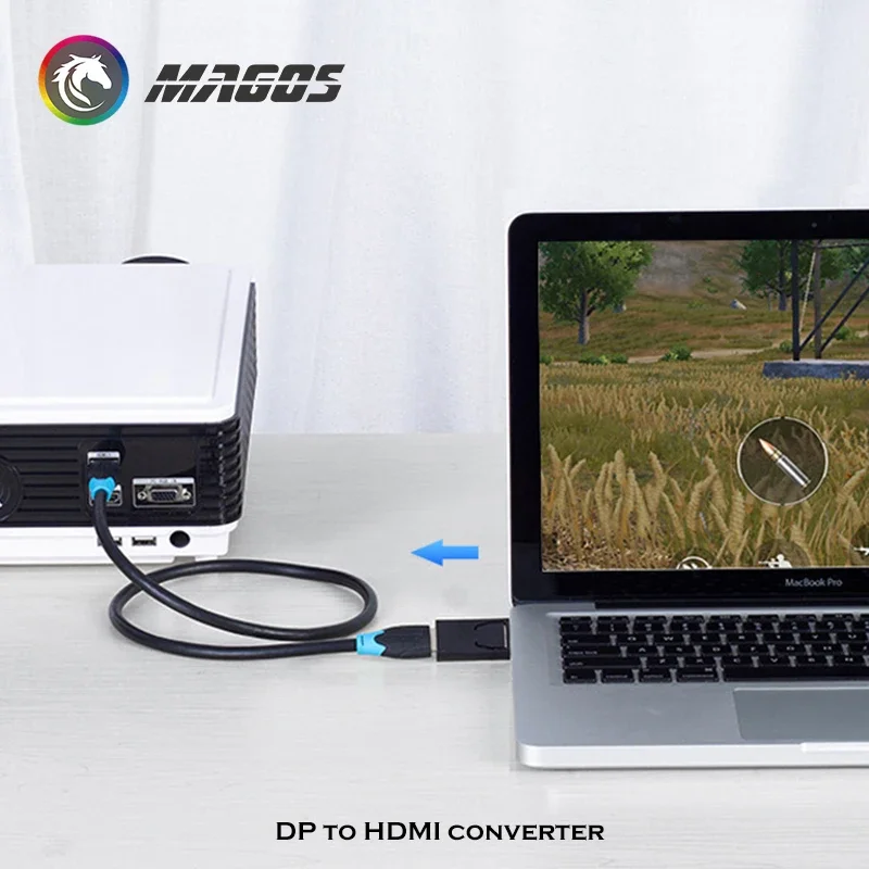 4K  Male DP To Female HD Adapter Converter Display Port  DisplayPort To HDMI Cable Adapter Video Audio For PC TV Projector