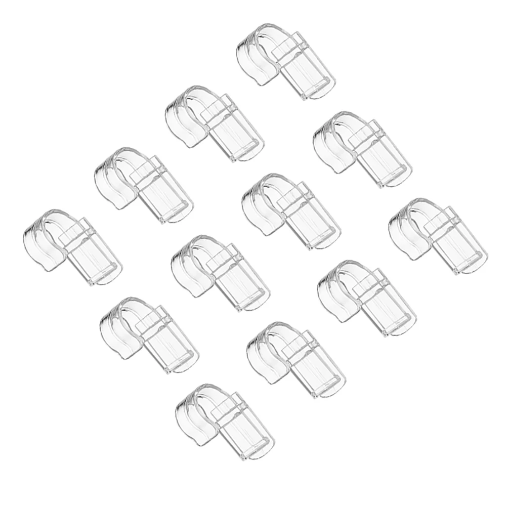 

12 Pcs Transparent Storage Clip Hook Bathroom ganization Sundry Holder Toothpaste ABS Material Multifunctional Accessories