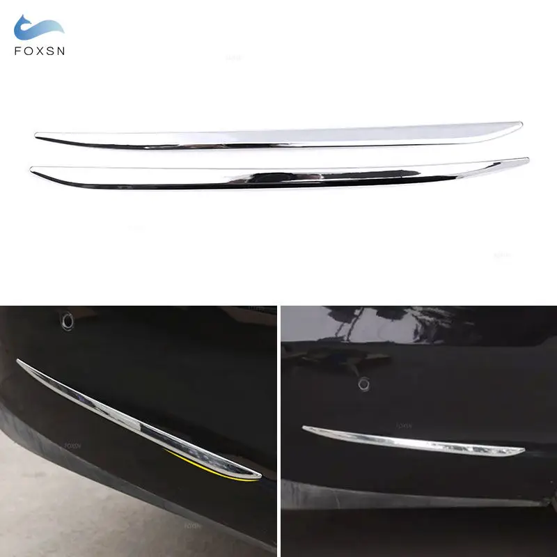 For Mercedes Benz E Class W213 2016 2017 2018 Car Body Exterior Rear Bumper Side Molding Cover Trim Accessories