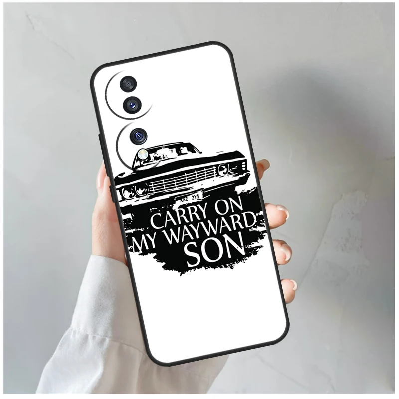 Supernatural CARRY ON MY WAYWARD SONS Funda For Honor Magic 6 Lite 5 Pro 50 70 90 Honor X8a X8b X6 X7 X8 X9 X6a X7a X9a X9b Case