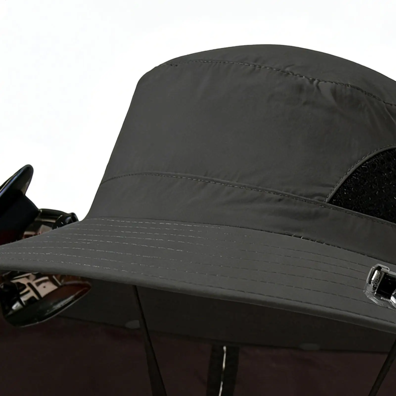 

Солнечная шляпа-вентилятор с широкими полями, складная, с 2 солнечными вентиляторами, для женщин и мужчин, для садоводства, походов, рыбалки, активного отдыха, пляжа