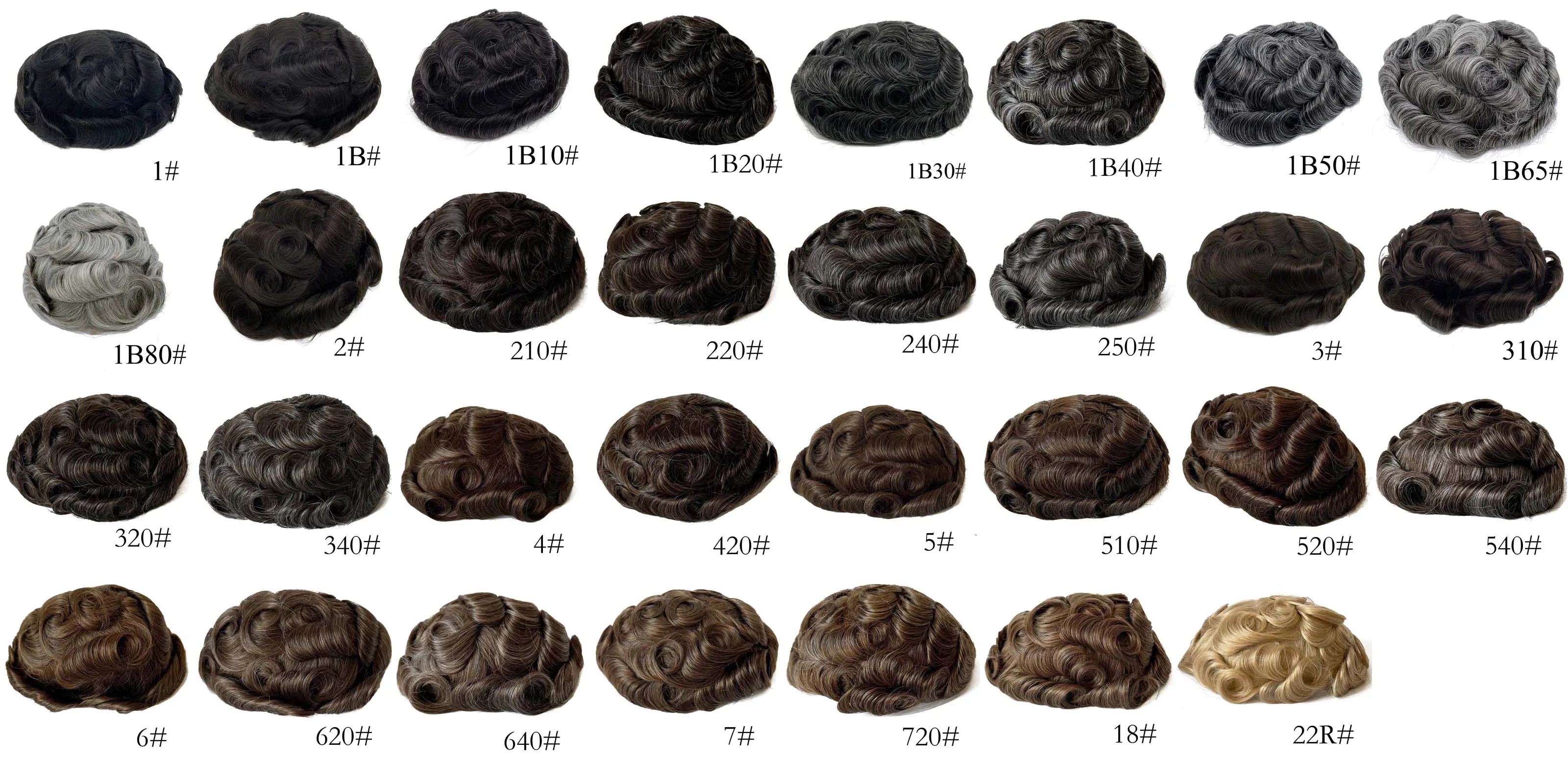 Q6 Men's Toupee Lace & PU Base Human Hair System Unit Durable Male Hair Prosthesis Wig for Full Coverage Hair Loss