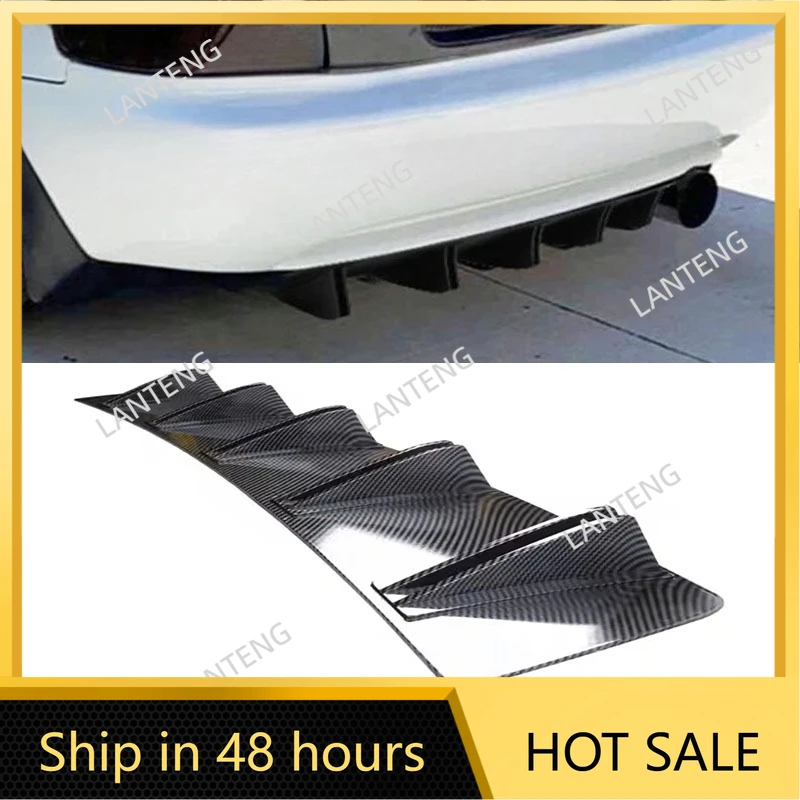 

Задний диффузор автомобиля Shark 10, бампер, крыло, сплиттер, спойлер для подбородка, губа для H0nda Civic Del Sol, защита тела, черный