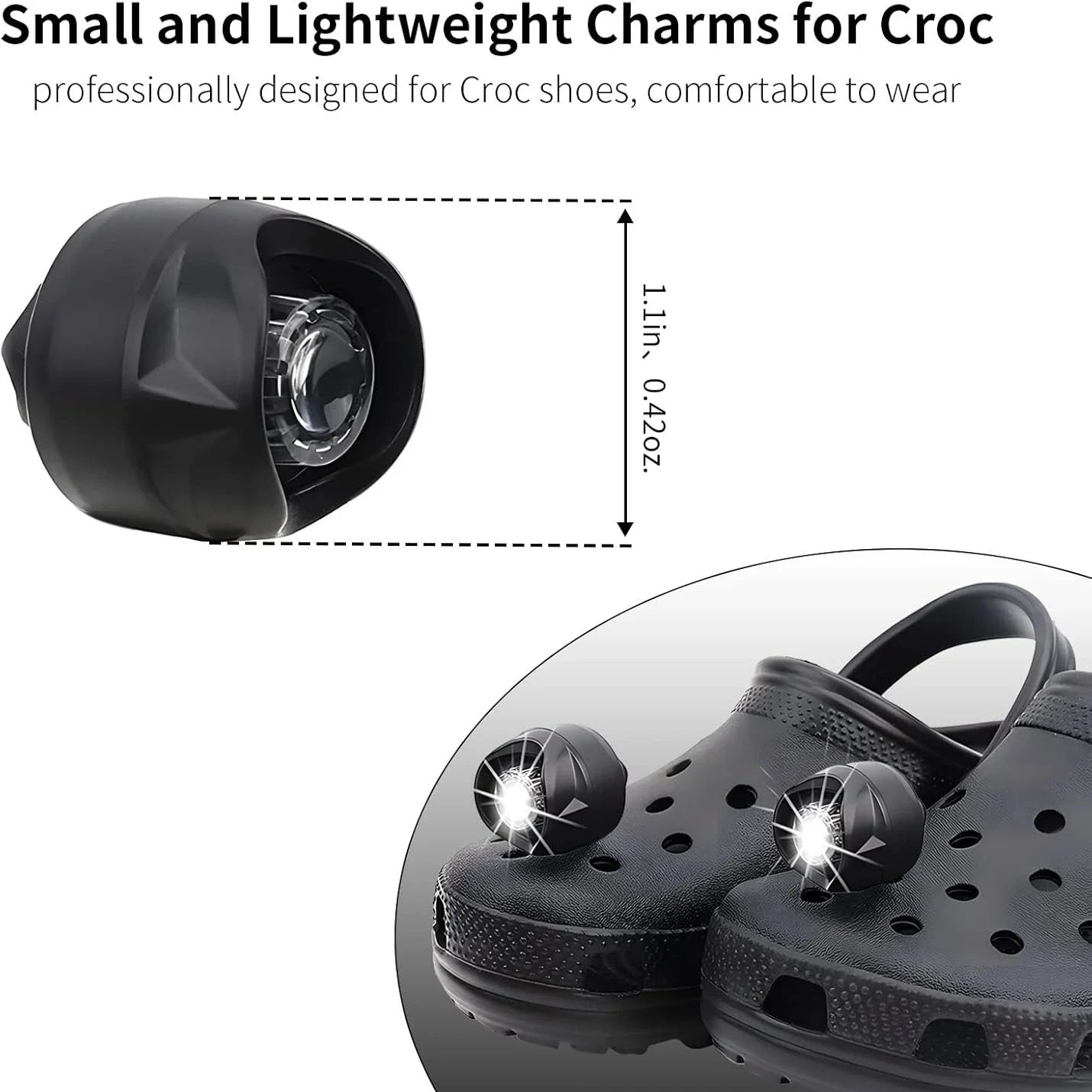 2Pcs Shoe Lights Brighten Up Your Outdoor Activities with The LED Headlight Shoe Light Footwear Accessories Waterproof Portable