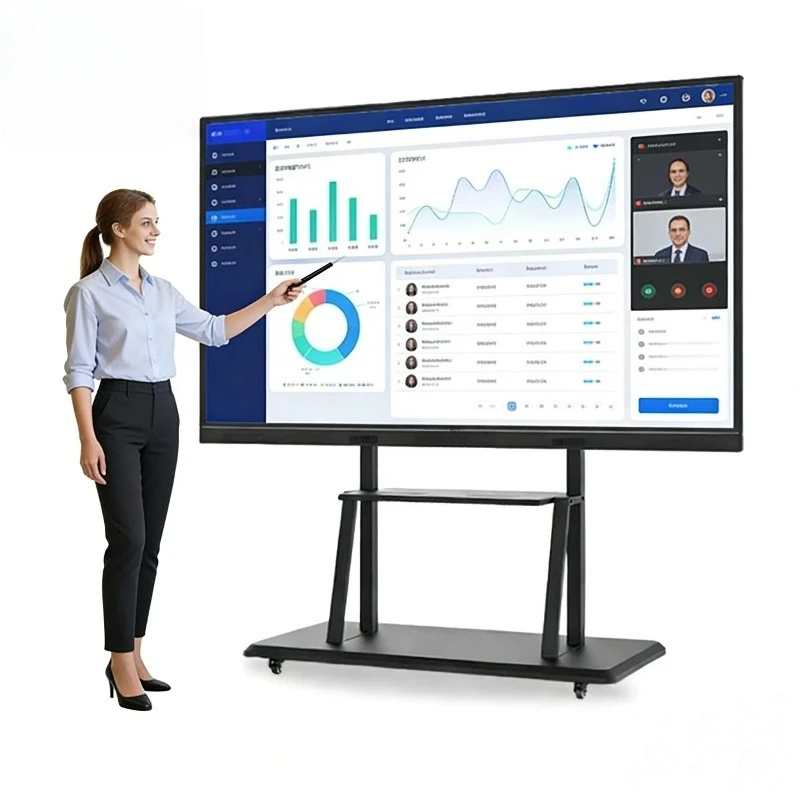 Interactive Smart Whiteboard 65 75 Inch 4K Electronic Interactive Flat Panel Digital with Touch Screen for School Teaching
