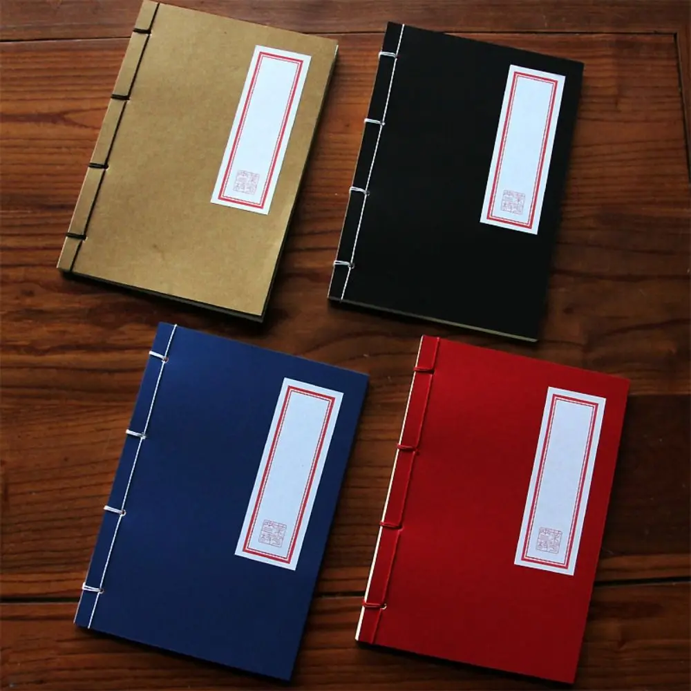 

Xuan Paper Ancient Notebook Calligraphy Rice Paper Soft Cover Diary Chinese Style Handbook Kraft Paper Handwriting