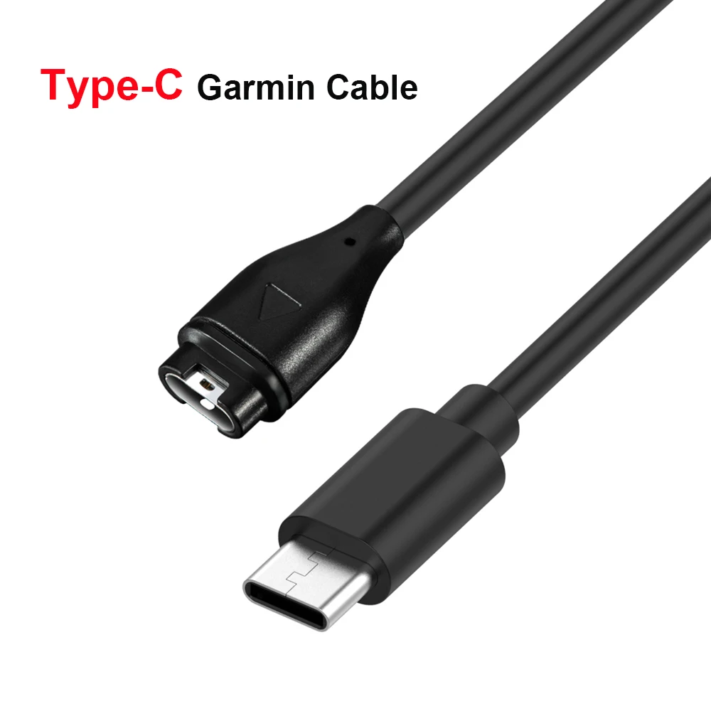 Type C Watch Charger Cable for Garmin Venu 3S/ 2 plus/ Fenix 8 7S 7X 6S 6X 5S 5X Plus Data Sync Charging Cord Forerunner 745 935