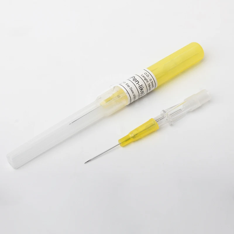 Sterile IV Cannula Pen Type Intravenous Injection Catheter 20G 22G 24G 26G Veterinary Suppliers