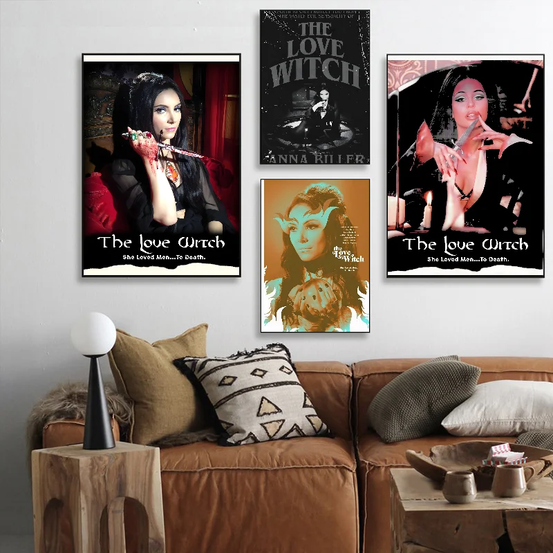 فيلم رعب الحب الساحرة آنا بيلر المشارك ذاتية اللصق الفن ورقة مقاومة للماء ملصق مقهى بار غرفة جدار ديكور