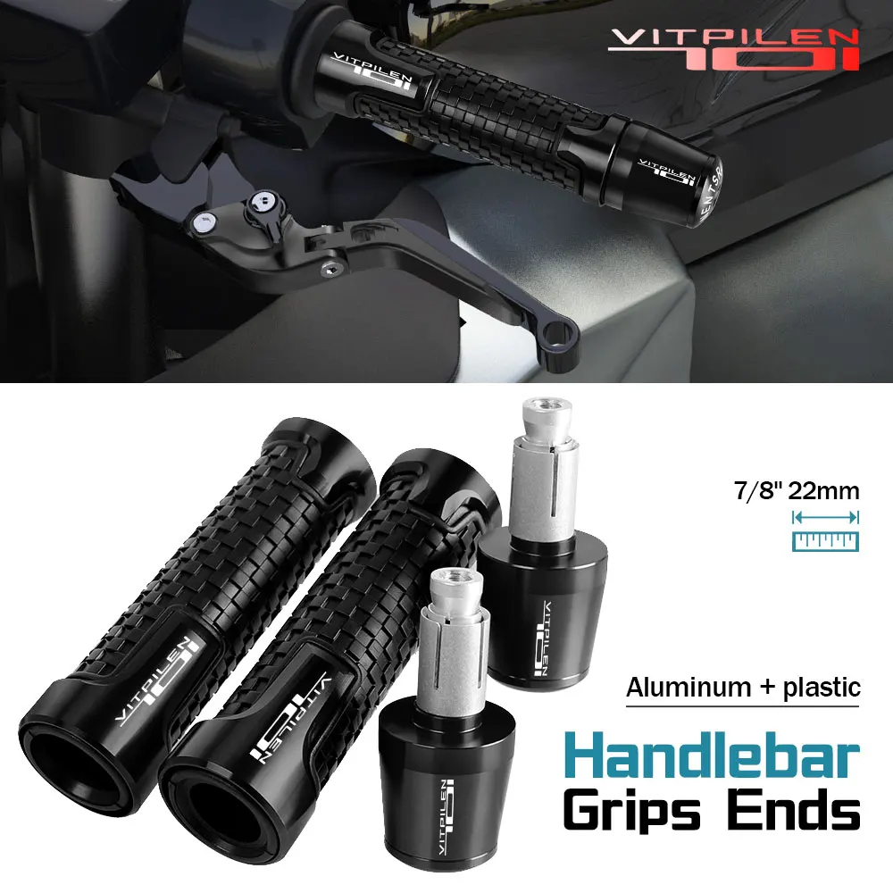 

7/8'' 22mm Motorcycle Handle Grips Handlebar Grip Ends Plug FOR HUSQVARNA VITPILEN701 Vitpilen701 2018 2019 2020