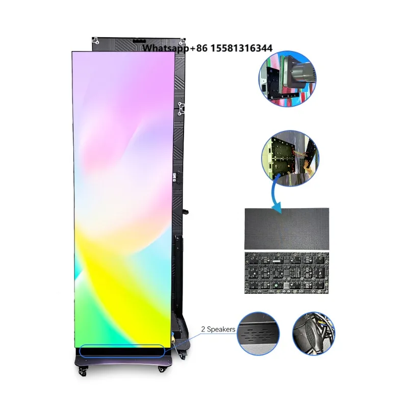 High Quality Foldable Led Poster Screen GOB Advertising Machine Display Screen for Shop Advertising