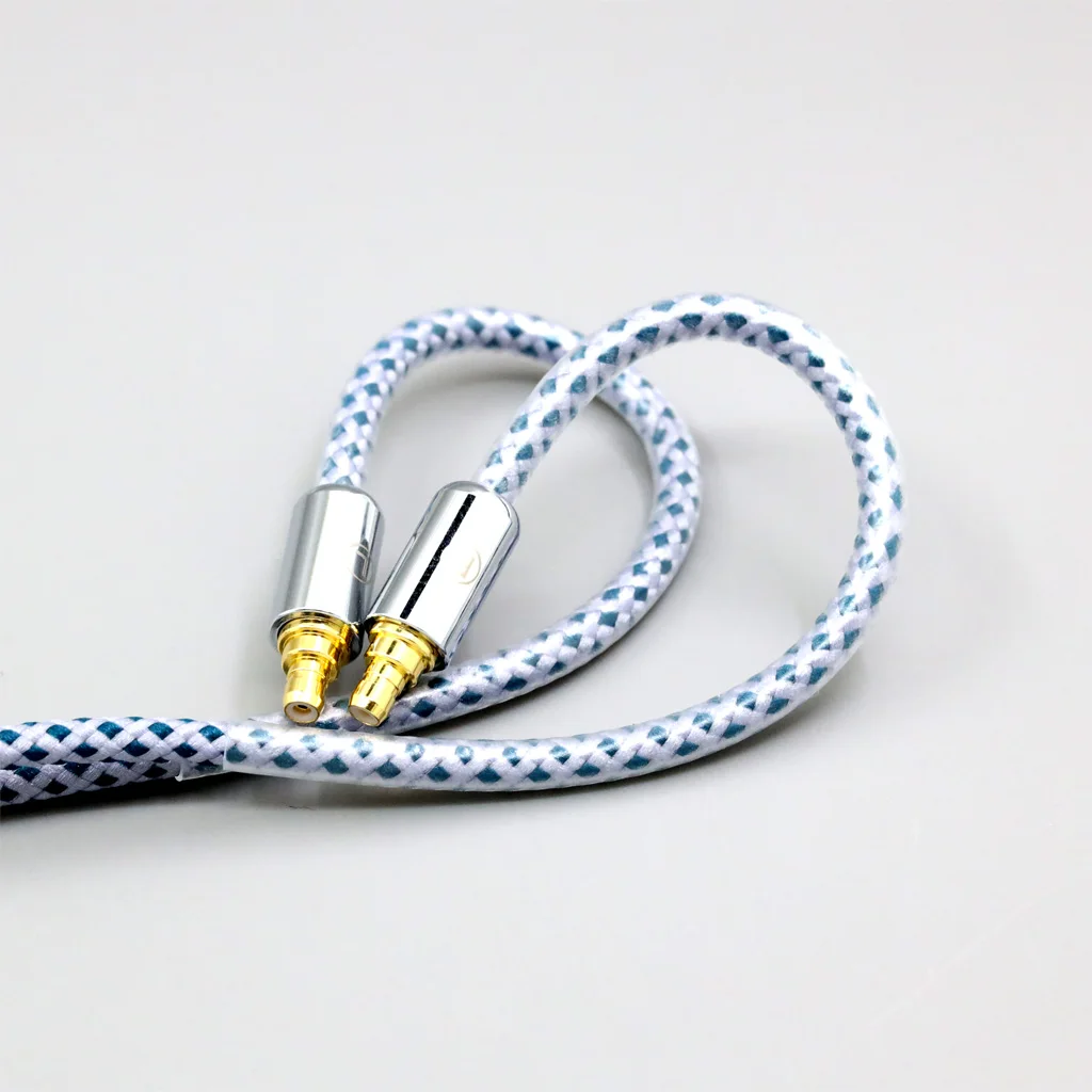 99% Pure Silver Mix Graphene OCC Shielding Earphone Cable For Sennheiser IE100 IE400 IE500 Pro LN008632