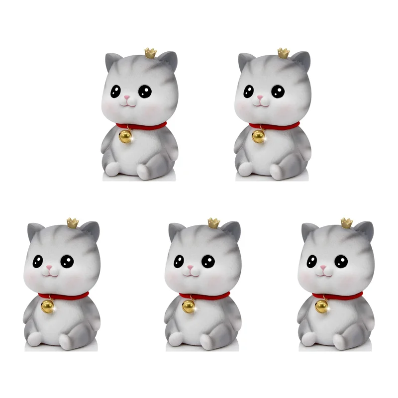 【58% OFF】5X Cute Cat Decorative Saving Bank,Home Decoration Coin Bank Money Piggy Bank Help Form Right Money Habits,Eyes Open