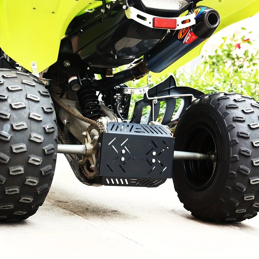 

ATV Rear Bumper Guard Chain Wheel Cover for Yamaha Raptor 700 700R 2006-2025, Iron Bracket Accessories