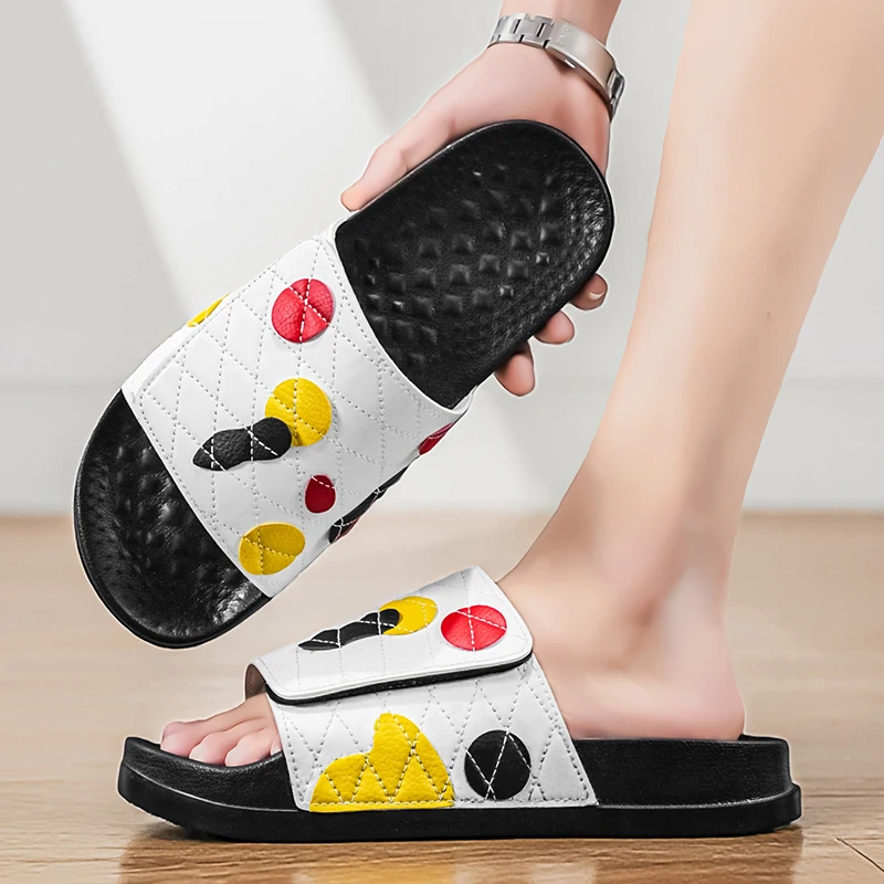 

Large Size Slippers for Men, Summer 2026 New Model, Thick-Soled, Wear-Resistant, Non-Slip, Outdoor Sports Beach Flip-Flops