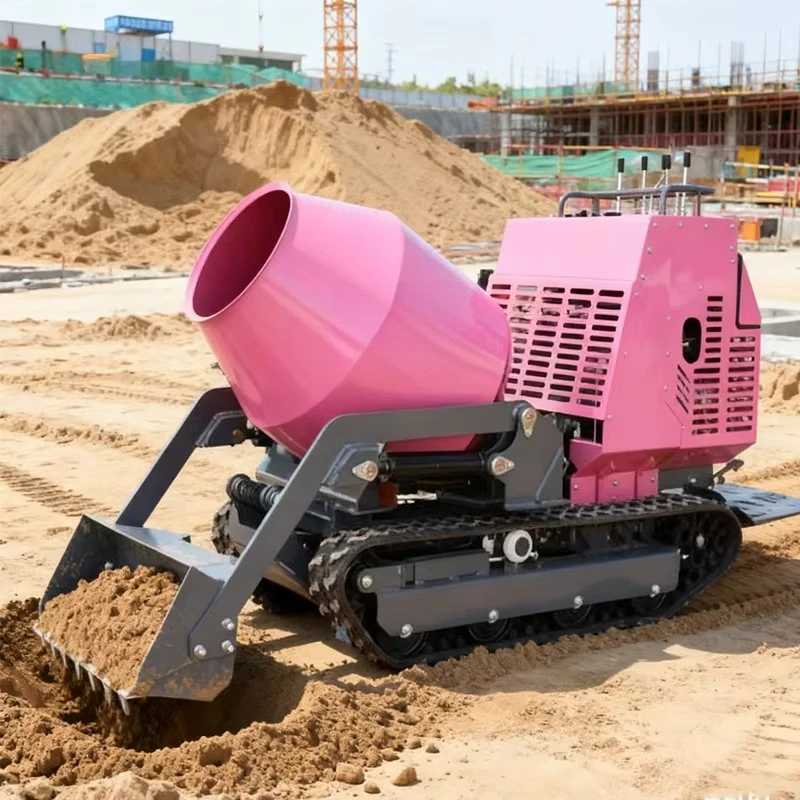 New Condition Construction Cement Mixer Self Loading 400L Crawler Mini Cement Mixer For Sale
