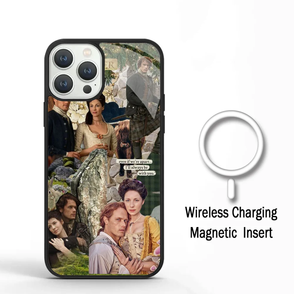 Outlander Tv Show Phone Case For IPhone 11 12 13 14 15 Plus Pro Max Mirror Acrylic Cover For Magsafe