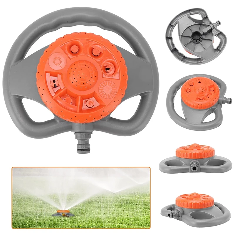 

360° Rotating Sprinkler Ground Sprayer Lightweight Versatile Watering Tool for Balcony Patio Farmhouse Walkway Playing