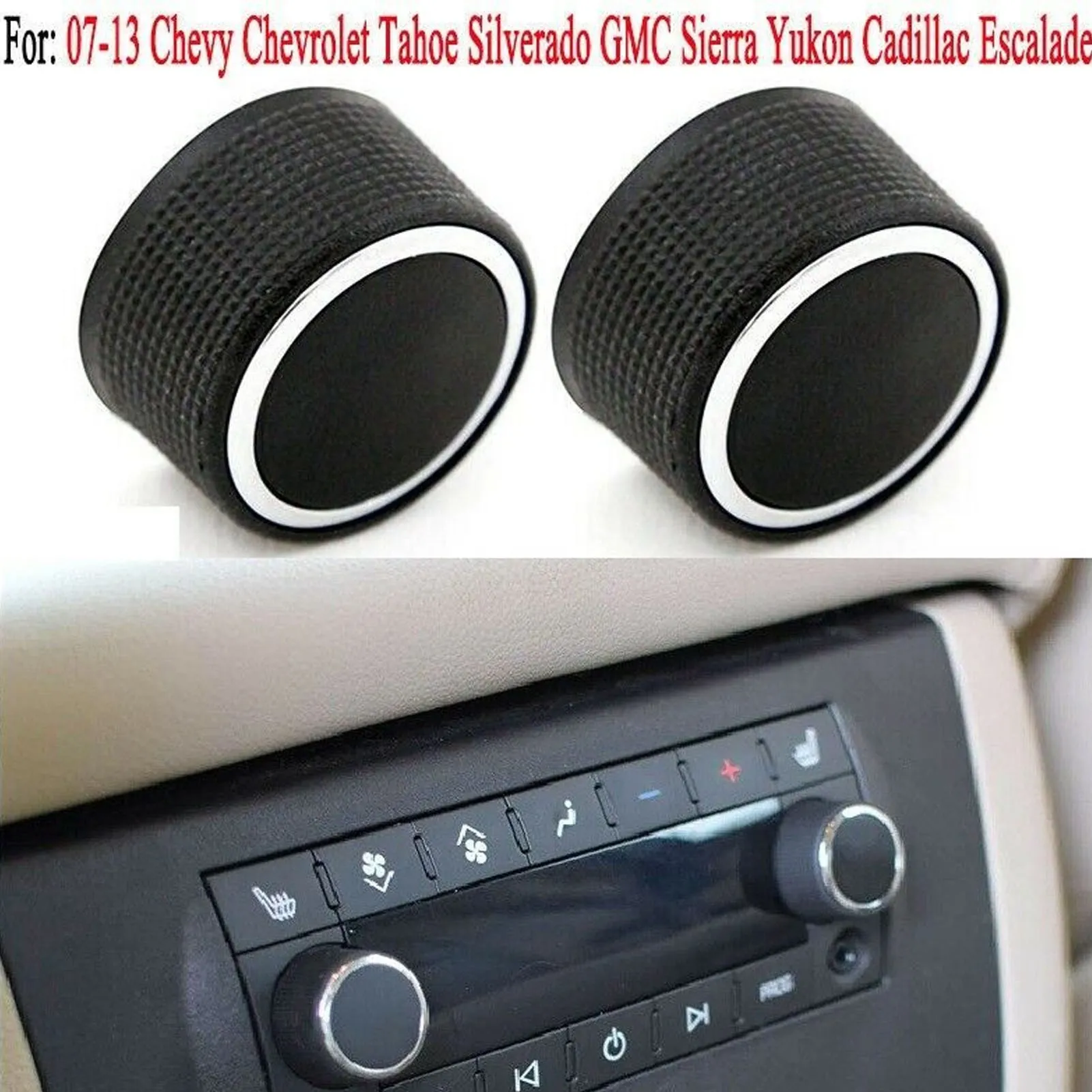Rear Radio Volume Button Audio Volume Control Knob Rear Radio Volume Control Knob 22912547 Replacement for Suburban 2007‑2013