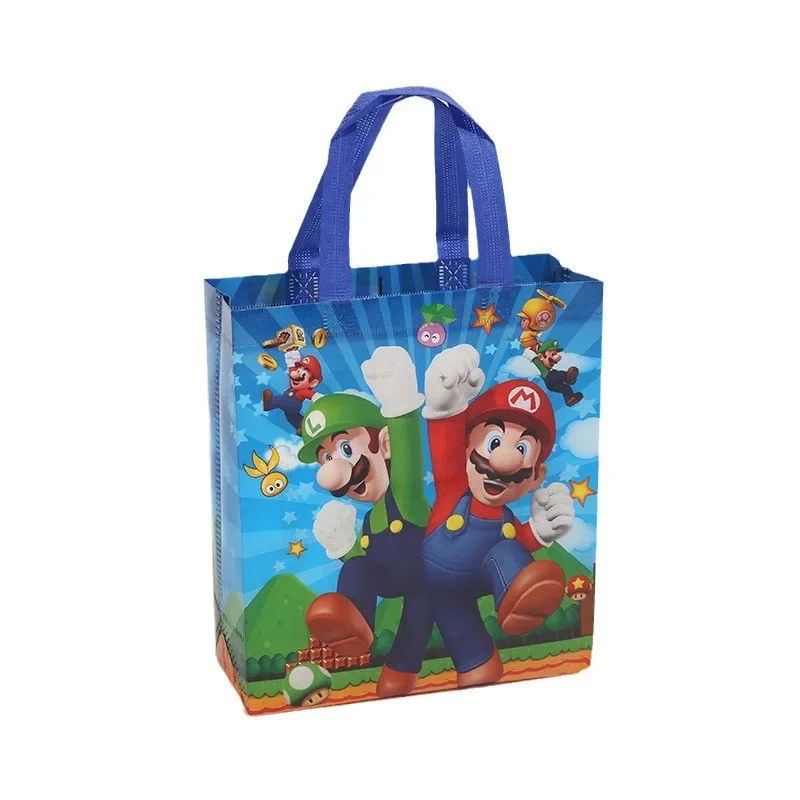 Hot Selling New Super Mario Non Woven Handbag Cartoon Cute Mario Gift Bag Gift Packaging Bag Manufacturer Spot Wholesale