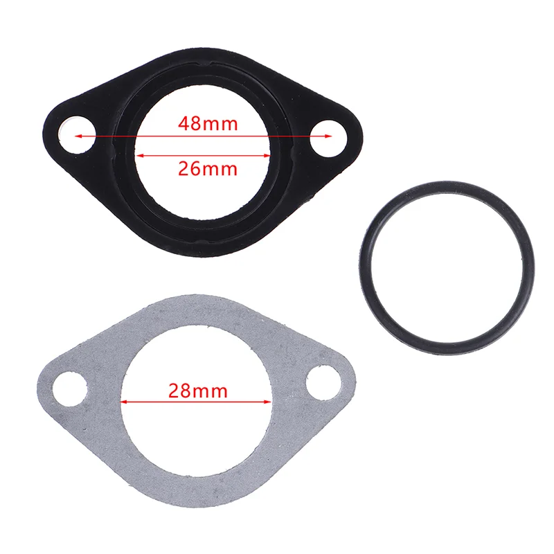 

1Set 26mm Carburetor Manifold Intake Pipe Gasket Spacer Seal for Pit Dirt Bike ATV 110-160CC
