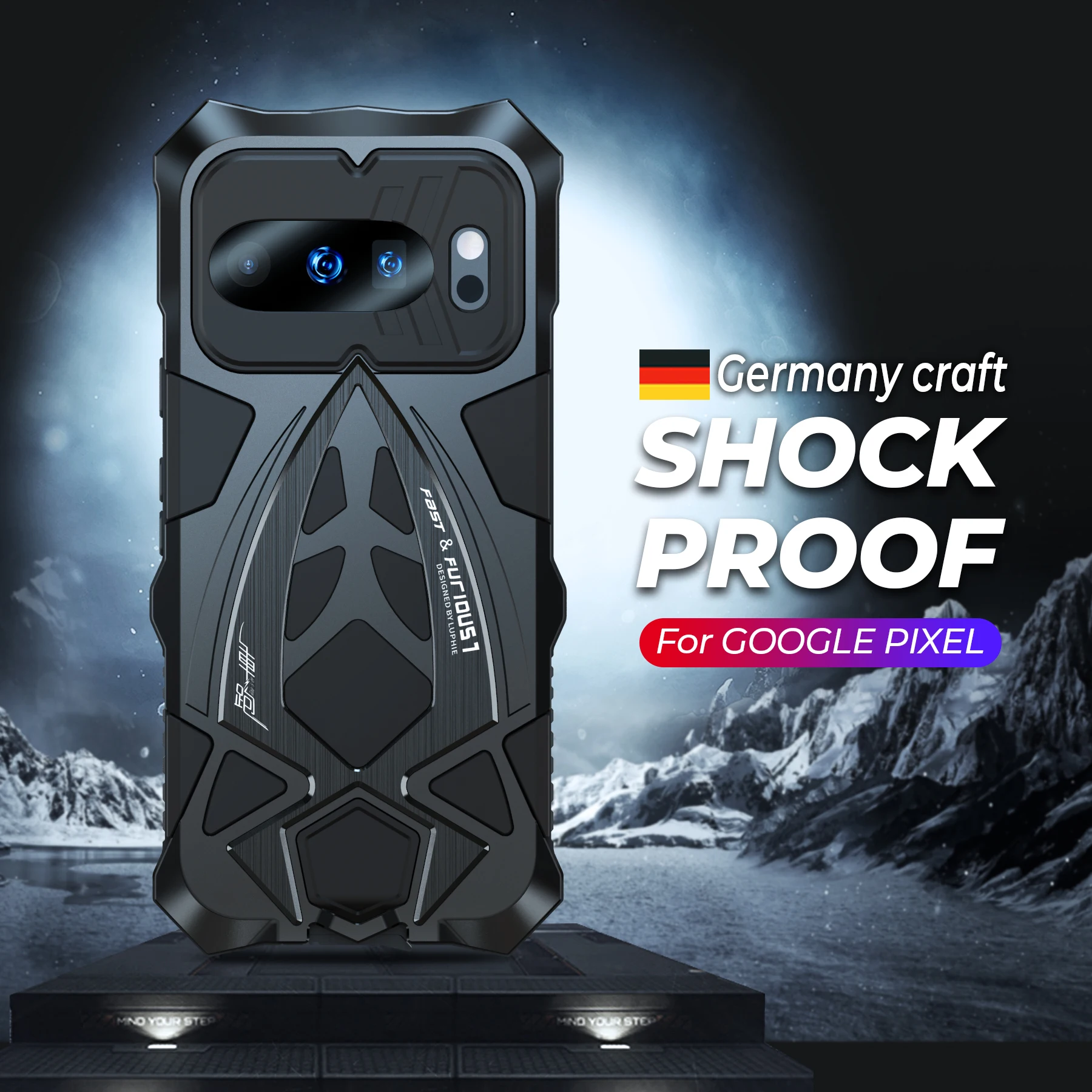 

Original Luphie Metal Armor Case For Google Pixel 10 9 Pixel10 Pro Military Shockproof Rubber Full Rugged Shockproof Cover