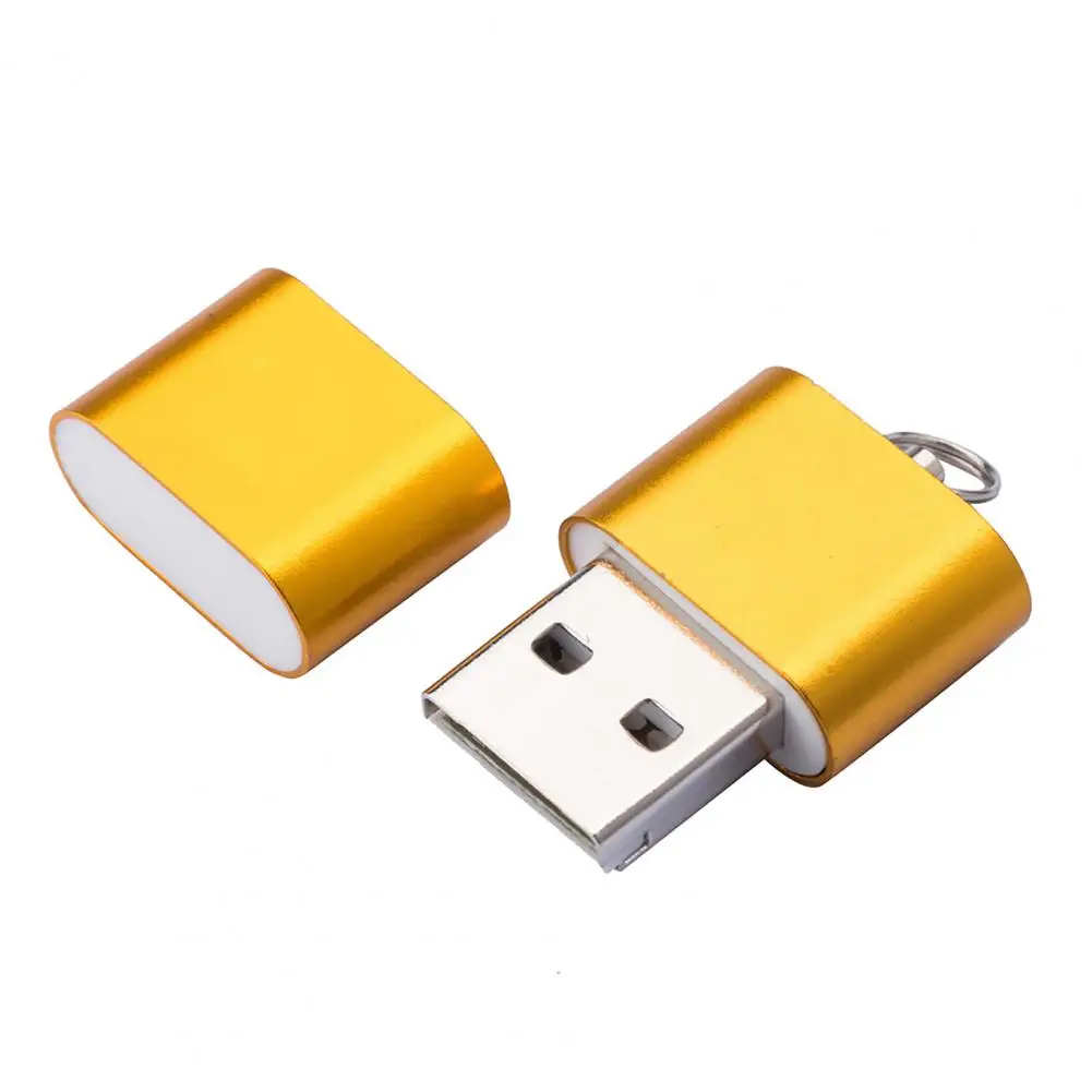 Mini lector de tarjetas Micro USB de alta velocidad, aleación de aluminio, Mini lector de tarjetas TF para computadora portátil, nuevo