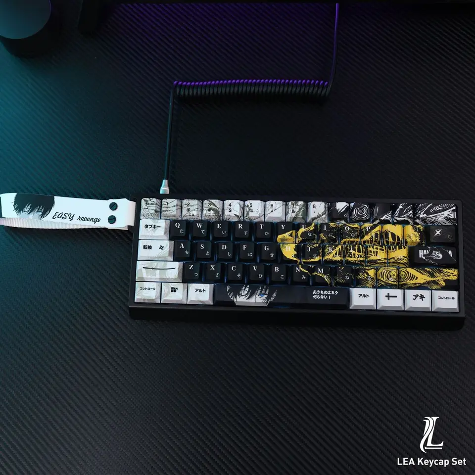 Hayakawa Aki Anime Keycaps Chainsaw Man 129 Keys PBT Keycap Chreey