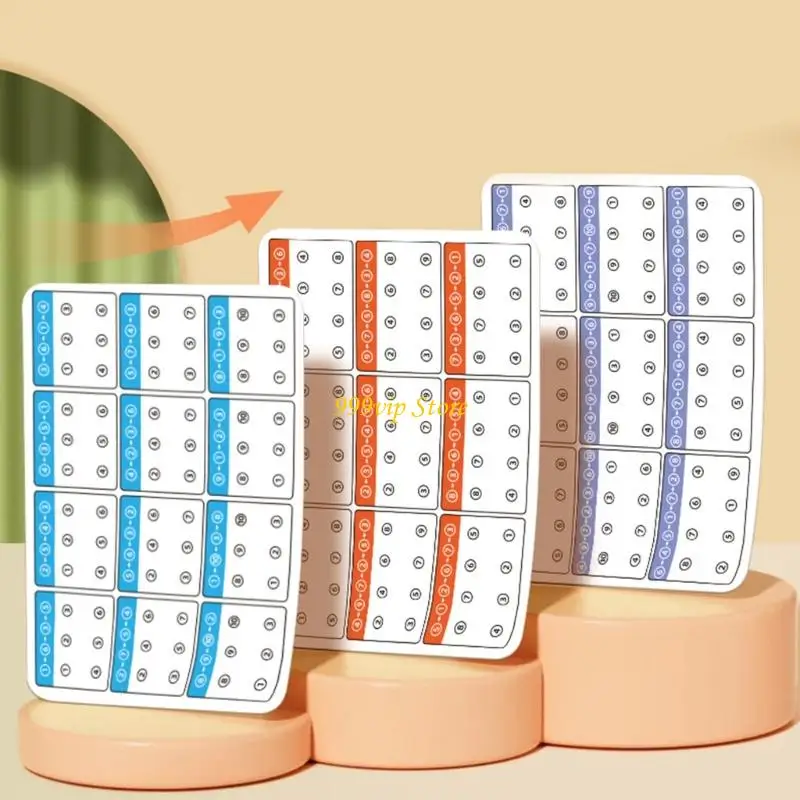 C90C 6 Pcs Childrens Attention Development Activity Cards Learning Tool For Color Recognition And Cognition