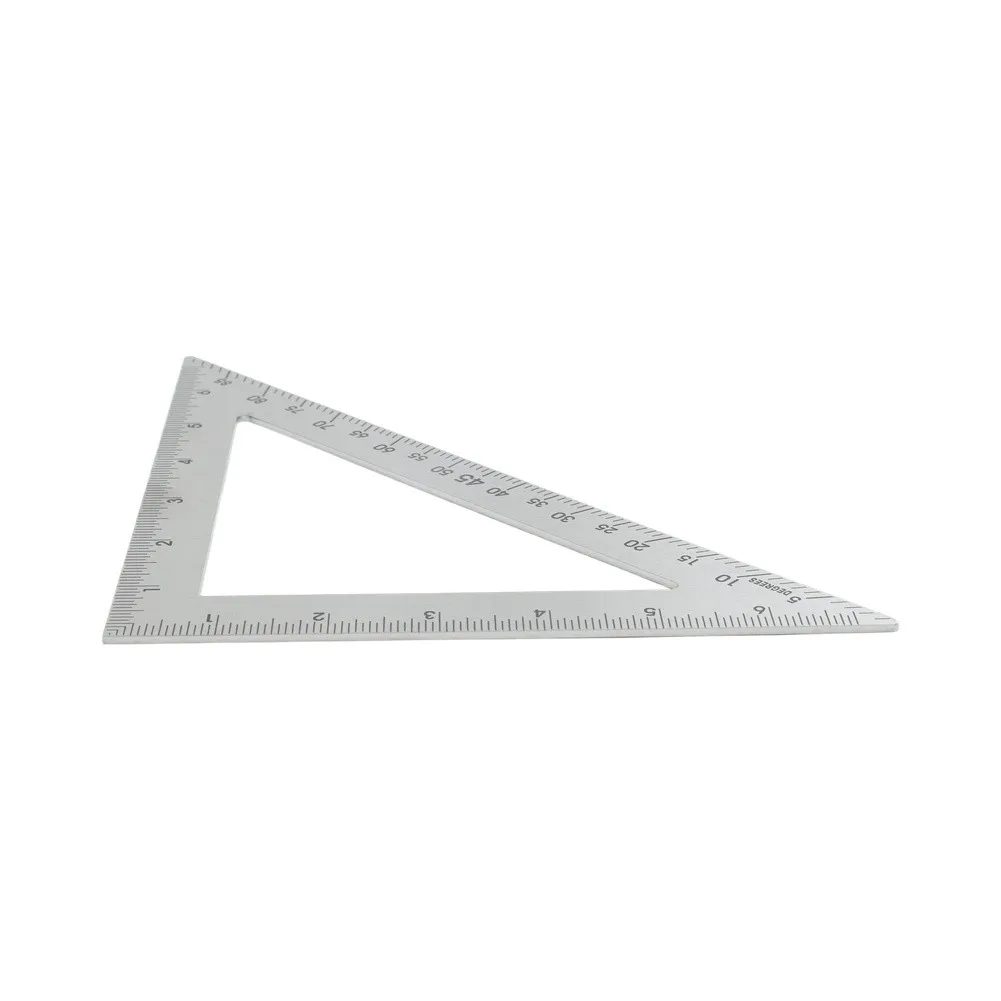 Stainless Steel Drafting Triangle with Reinforced Edges and Etched Graduations for Consistent Measurement Accuracy