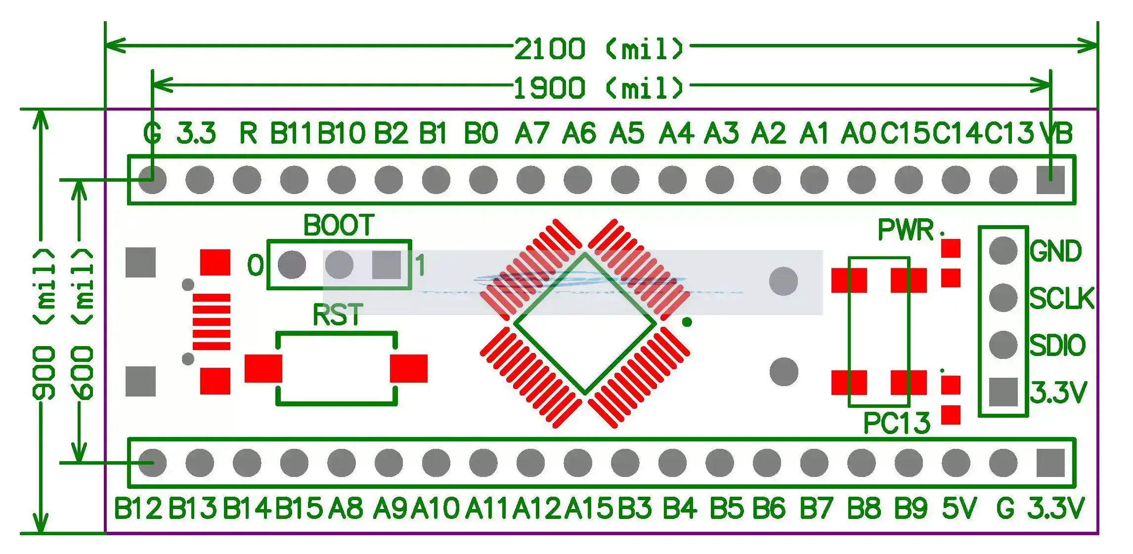 STM32F030CCT6 Core Board Large Capacity New Product STM32F030 Minimum System Development Board