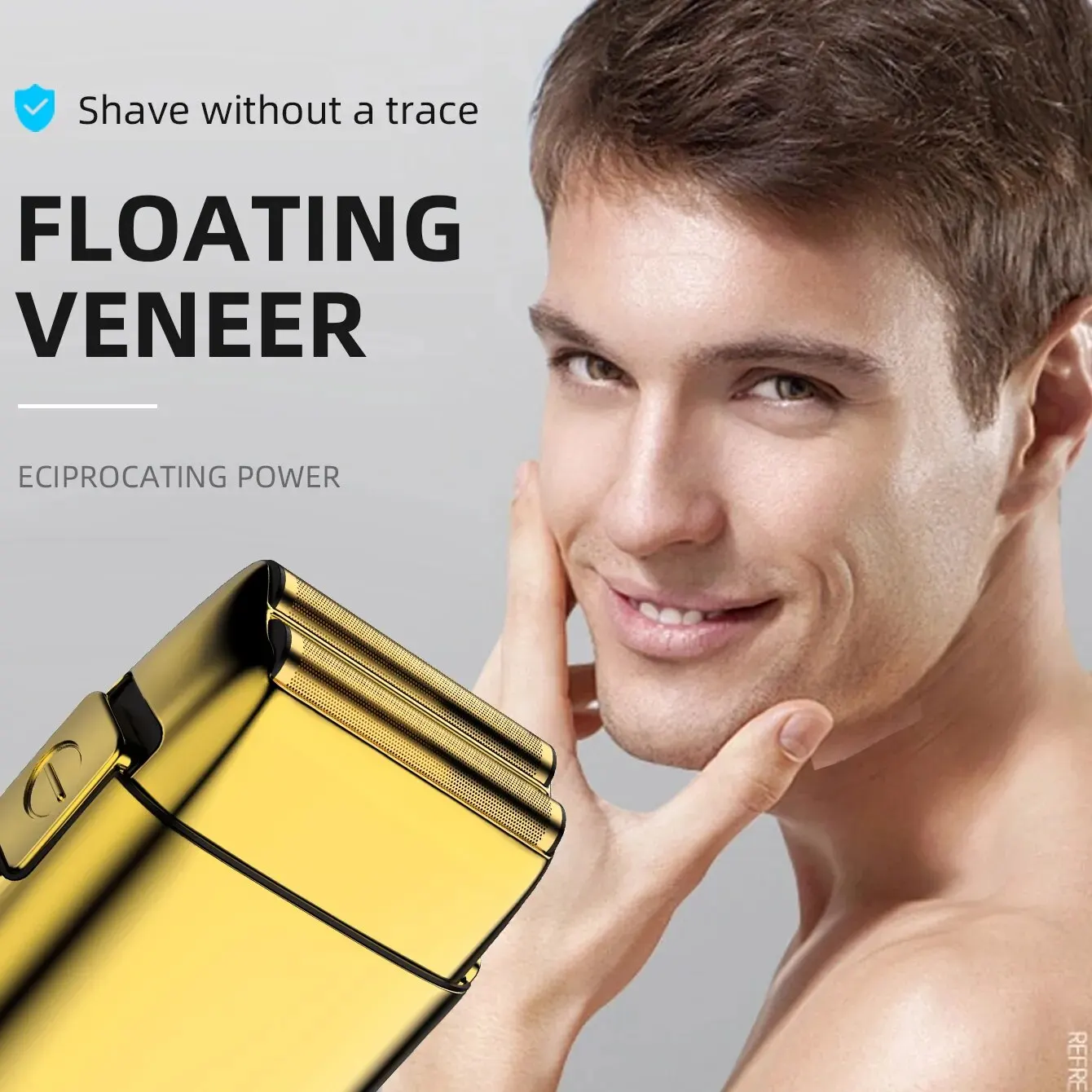 Kemei เครื่องโกนขน2หัวแบบชาร์จไฟได้, เครื่องโกนหนวดหัวโล้นแบบชาร์จไฟได้สำหรับผู้ชาย